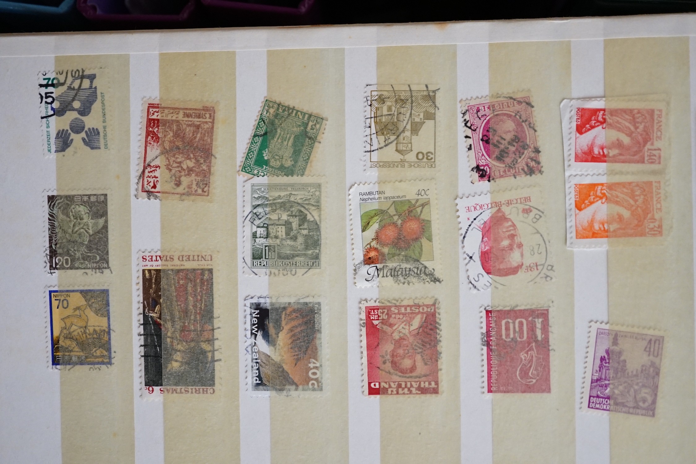 A large collection of World stamps in albums, stock books and sleeves